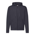 Sweat classique pour adulte zippé à capuche doublée, 280 g/m²