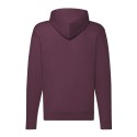 Sweat classique pour adulte zippé à capuche doublée, 280 g/m²