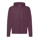 Sweat classique pour adulte zippé à capuche doublée, 280 g/m²