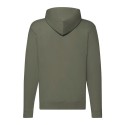 Sweat classique pour adulte zippé à capuche doublée, 280 g/m²