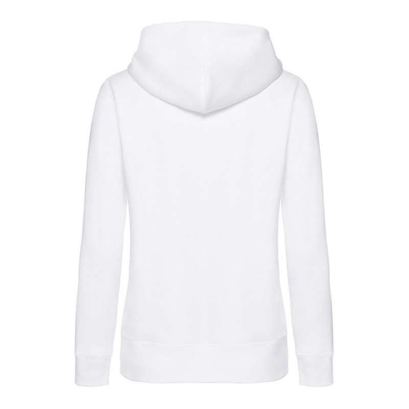 Sweat premium femme zippé à capuche doublée en polycoton, 280 g/m²