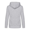Sweat premium femme zippé à capuche doublée en polycoton, 280 g/m²