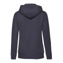 Sweat premium femme zippé à capuche doublée en polycoton, 280 g/m²