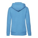 Sweat premium femme zippé à capuche doublée en polycoton, 280 g/m²