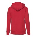 Sweat premium femme zippé à capuche doublée en polycoton, 280 g/m²