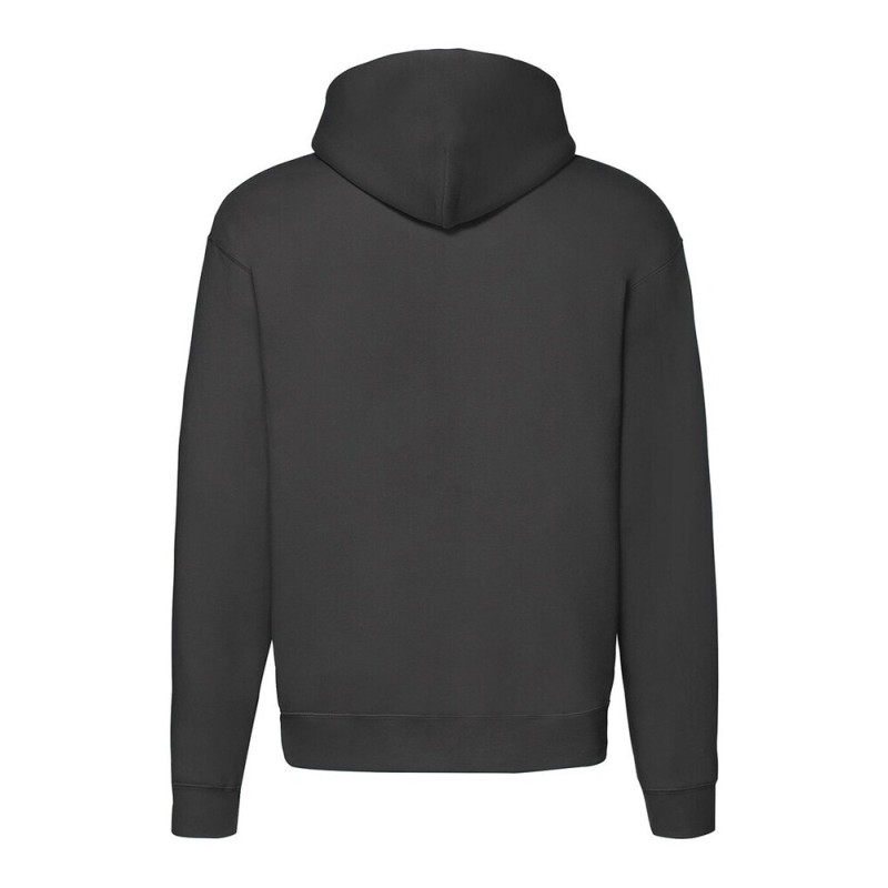 Sweat premium homme zippé à capuche doublée en polycoton, 280 g/m²