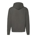 Sweat premium homme zippé à capuche doublée en polycoton, 280 g/m²