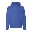 Sweat premium homme zippé à capuche doublée en polycoton, 280 g/m²
