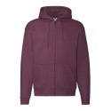 Sweat premium homme zippé à capuche doublée en polycoton, 280 g/m²