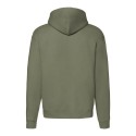 Sweat premium homme zippé à capuche doublée en polycoton, 280 g/m²