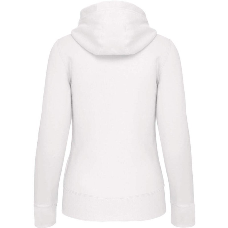 Sweat capuche zippé femme, capuche doublée en nid d'abeille, 300 g/m²