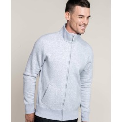 Veste molleton zippée homme coupe ajustée, 360 g/m²