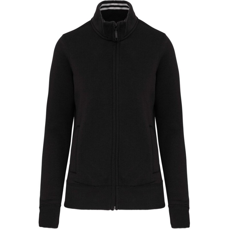 Veste molleton zippée femme coupe ajustée, 360 g/m²