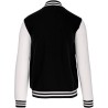 Sweat blouson teddy no label manches montées contrastées, 320 g/m²