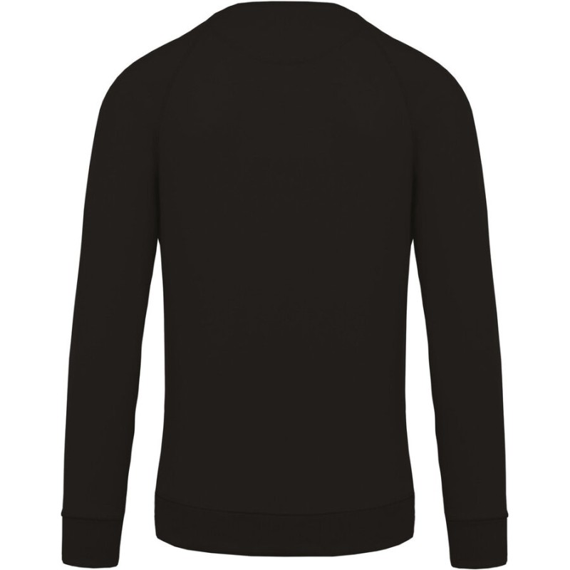 Sweat-shirt homme set-in bio et no label, manches raglan, 300 g/m²