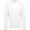 Sweat-shirt col rond molletonné, manches montées, 280 g/m²