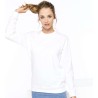 Sweat-shirt col rond molletonné, manches montées, 280 g/m²