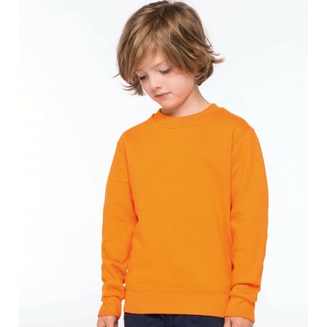Sweat-shirt set in col rond pour enfant, 280 g/m²