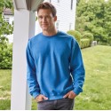 Sweat-shirt manches droites adulte col rond en polycoton, 280 g/m²