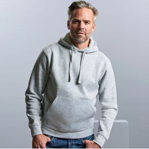 Sweat homme hoodie à capuche doublée, accès MP3, 280 g/m²