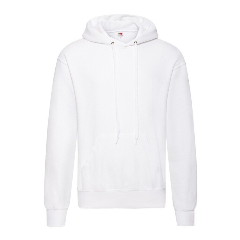 Sweat homme à capuche doublée en polycoton, poche kangourou, 280 g/m²