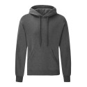 Sweat homme à capuche doublée en polycoton, poche kangourou, 280 g/m²