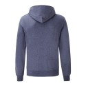 Sweat homme à capuche doublée en polycoton, poche kangourou, 280 g/m²
