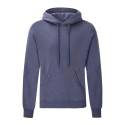 Sweat homme à capuche doublée en polycoton, poche kangourou, 280 g/m²