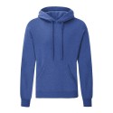 Sweat homme à capuche doublée en polycoton, poche kangourou, 280 g/m²