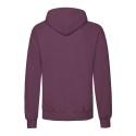 Sweat homme à capuche doublée en polycoton, poche kangourou, 280 g/m²