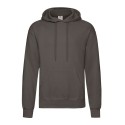 Sweat homme à capuche doublée en polycoton, poche kangourou, 280 g/m²