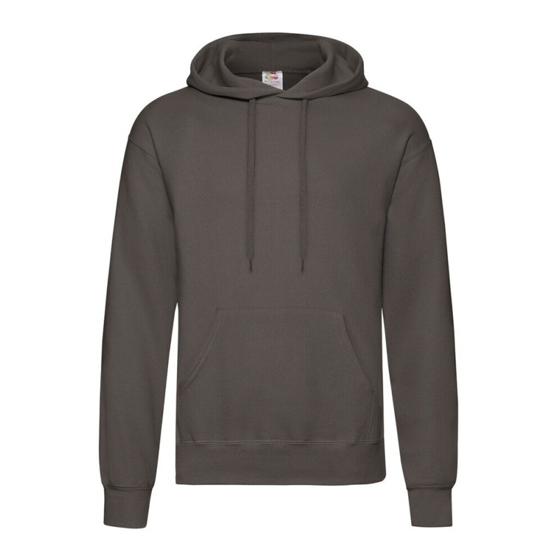 Sweat homme à capuche doublée en polycoton, poche kangourou, 280 g/m²