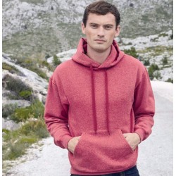 Sweat homme à capuche doublée en polycoton, poche kangourou, 280 g/m²