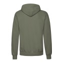 Sweat homme à capuche doublée en polycoton, poche kangourou, 280 g/m²