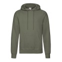 Sweat homme à capuche doublée en polycoton, poche kangourou, 280 g/m²