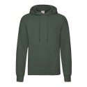 Sweat homme à capuche doublée en polycoton, poche kangourou, 280 g/m²