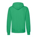 Sweat homme à capuche doublée en polycoton, poche kangourou, 280 g/m²
