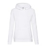 Sweat femme à capuche doublée en polycoton, poche kangourou, 280 g/m²