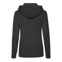 Sweat femme à capuche doublée en polycoton, poche kangourou, 280 g/m²
