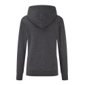 Sweat femme à capuche doublée en polycoton, poche kangourou, 280 g/m²