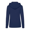 Sweat femme à capuche doublée en polycoton, poche kangourou, 280 g/m²