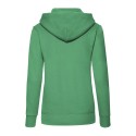 Sweat femme à capuche doublée en polycoton, poche kangourou, 280 g/m²