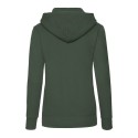 Sweat femme à capuche doublée en polycoton, poche kangourou, 280 g/m²