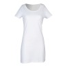 Robe t-shirt cintrée en coton jersey, col bateau, 145 g/m²