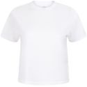 T-shirt court pour femme, coupe carrée oversize, 140 g/m²