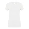 T-shirt stretch femme col rond en coton et élasthanne, 165 g/m²