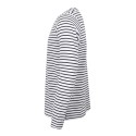 T-shirt marinière manches longues en coton doux jersey, 160 g/m²