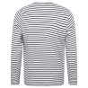 T-shirt marinière manches longues en coton doux jersey, 160 g/m²