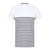 T-shirt breton à manches courtes en coton jersey épais, 180 g/m²