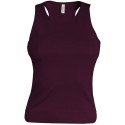 Débardeur femme dos nageur en coton épais, 220 g/m²